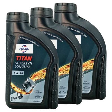 Fuchs Titan Supersyn Longlife 5W-40 3x1 Liter