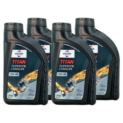 Fuchs Titan Supersyn Longlife 5W-40 4x1 Liter