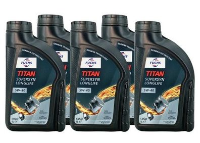 Fuchs Titan Supersyn Longlife 5W-40 5x1 Liter
