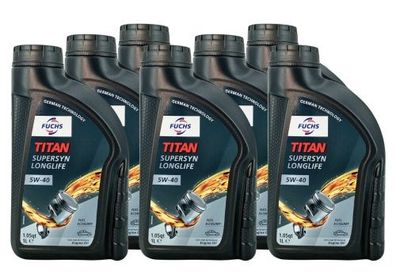 Fuchs Titan Supersyn Longlife 5W-40 7x1 Liter