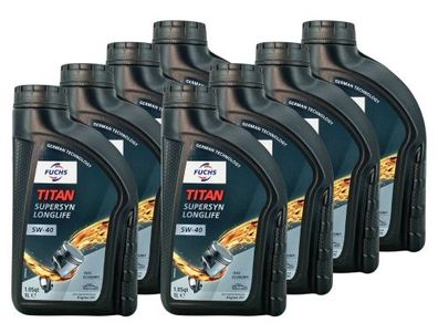 Fuchs Titan Supersyn Longlife 5W-40 8x1 Liter