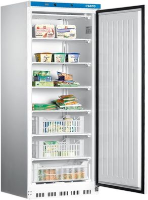 Gastronomie Saro Lagertiefkühlschrank - Weiß Modell Ht 600, Maße B 777 X T 695 X