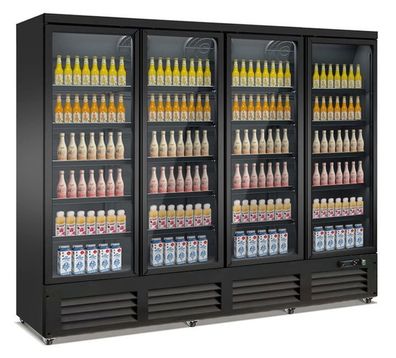 Gastronomie Combisteel Kühlschrank mit 4 Glastüren und Türrahmenheizung 2000 Liter