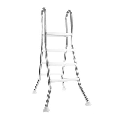Hochbeckenleiter Evolution V2A Edelstahl 2x 3 Stufen mit Plattform Kunststoff