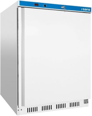 Gastronomie Saro Lagertiefkühlschrank - Weiß Modell Ht 200, Maße B 600 X T 585 X