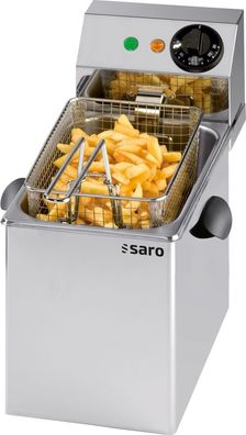 Saro Fritteue Modell PROFRI 4 - 4 Liter, Edelstahl, Tischmodell
