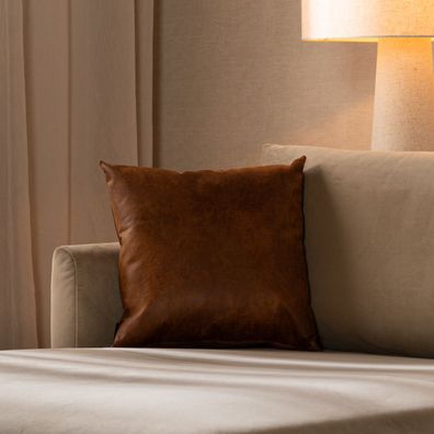 Bronx71 Kissen Kyla Eco-Leder cognac 45x45 cm