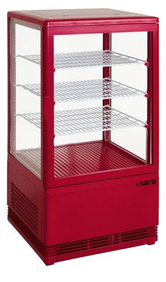 Saro Mini-Umluftkühlvitrine Modell Sc 70 Rot