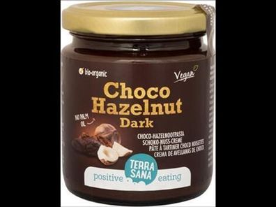 TerraSana 6x Zartbitter Kakao-Haselnuss-Creme 250g