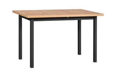 BETTSO Klapptisch MAX X auf schwarzen Beinen Eiche Artisan für das Esszimmer