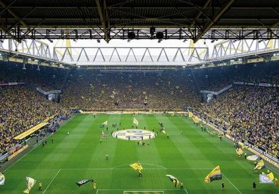 BVB Stadion Fototapete Borussia Dortmund Tapete Fußballstadion Gr. 3,66m x 2,54m