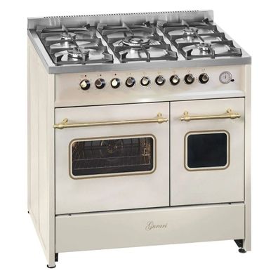 Gurari GCH E 916 Cr R Creme Gas Elektro Standherd 90 cm Range Coocker