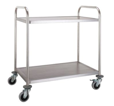 Combisteel Abräumwagen mit 2 Böden bis 50 kg Traglast