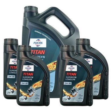 Fuchs Titan Supersyn Longlife 5W-40 5 + 4 Liter