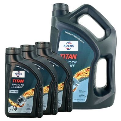 Fuchs Titan Supersyn Longlife 5W-40 5 + 3 Liter