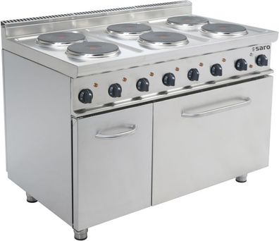 Saro Elektroherd Mit Elektrobackofen Modell E7Cuet6Le, Maße B 1200 X T 700 X H 850