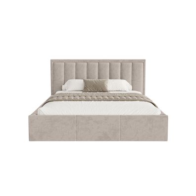 FEDVE Sitia Polsterbett Doppelbett mit Bettkasten 120/140/160/180x200 cm