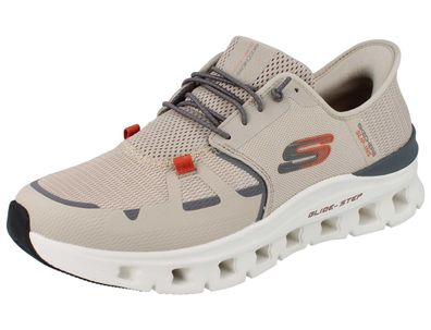 Skechers Slip Ins Glide Step Pro Herren Schlupfsneaker Halbschuhe Slipper beige