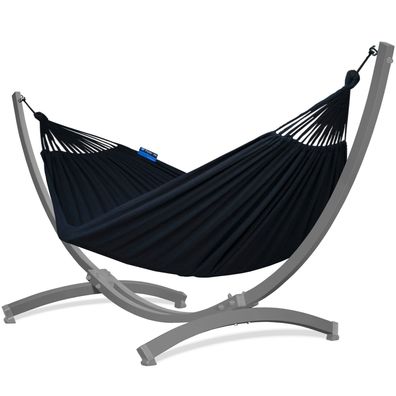 Potenza Hängematte 220x160 mit Verzinkung Tytan Gestell für 2 Personen 350kg