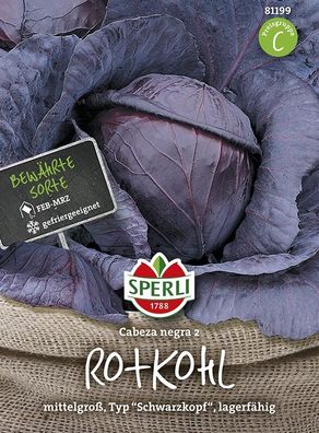 Sperli Rotkohl Roodkop (Schwarzkopf), kräftiger, leicht süßlicher Geschmack
