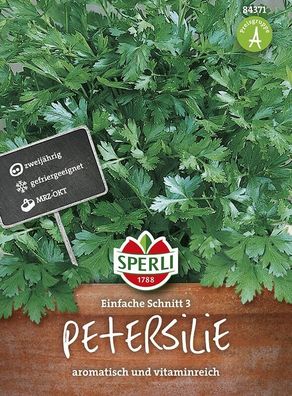 Sperli Petersilie Einfache Schnitt 3, ertragreich & zweijährig