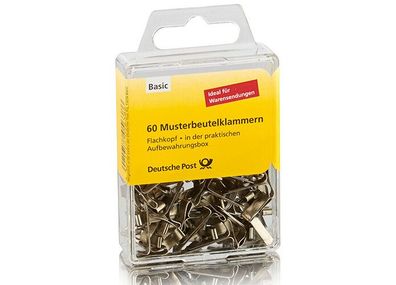 Musterbeutelklammern, 60er-Box [Deutsche Post 139923776]