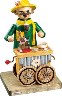 Richard Glaesser Leierkastenmann mit Spielwerk aus Seiffen im Erzgebirge