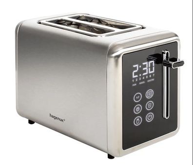 Hagenuk Digitaler Toaster 850W LED-Display 7 Toastprogramme Countdowntimer