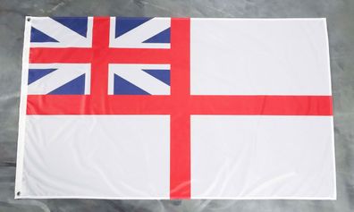 Premium Fahne Großbritannien - Marineflagge des weißen Geschwaders - 90 x 150 cm