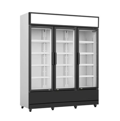 Gewerbe Glastürkühlschrank FCU-1200 - LED-Beleuchtung, 1065 Liter, abschließbar