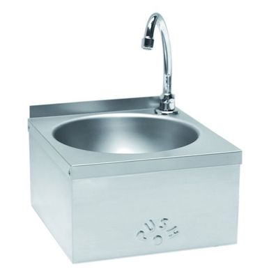 Combisteel Handwaschbecken mit Wasserhahn und Kniebedienung 300x315x197mm