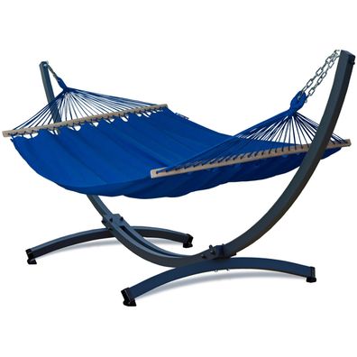 Potenza Hängematte mit Verzinkter Gestell für 2 Personen I Stabhängematte XXL 215x160