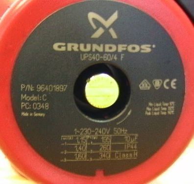 Heizungspumpe Umwälzpumpe Grundfos UPS 40-60/4F 250 1x230 V KOST-EX P13/187