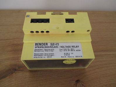 Bender SUD 473 Spannungsüberwachung Spannungsmessrelais 1x 230 V KOST-EX S14/356
