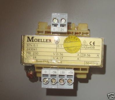 Transformator Moeller pri 230 sec 24 V 100 VA T10/87