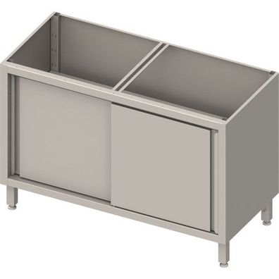 Unterschrank Boxversion mit Schiebetüren, verschweißt