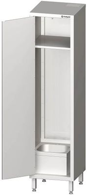 Hochschrank mit Spülbecken für Reinigungsutensilien, verschweißt