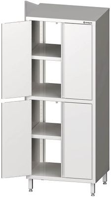 Durchreiche-Hochschrank mit Flügeltüren, mit zwei Schrankräumen, verschweißt