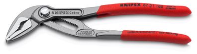 KNIPEX 87 51 180 Cobra ES Wasserpumpenzange 180 mm extra schlank poliert mit rutsc