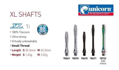 Unicorn XL Ti Shaft / 3 Satz / m