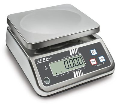 Robuste, platzsparende Tischwaage [Kern FFN 15K5IPM]