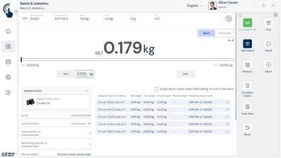 Software EasyTouch Batch and Statistics - Chargen-Messungen [Kern SET-16]