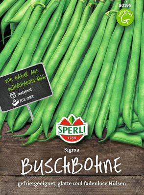 Sperli Buschbohne Sigma, zarter, milder Geschmack