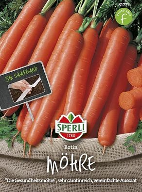 Sperli Möhre Rotin Saatband 5 mtr, mild-süßer Geschmack