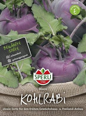 Sperli Kohlrabi Blaro, für den Treib- und Freilandanbau