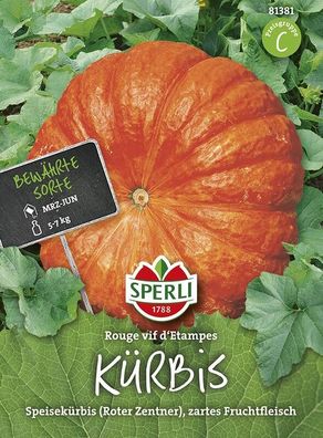 Kürbis Rouge vif d’Etampes | sehr zartes Fruchtfleisch | für Kürbisgerichte