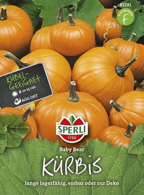 Sperli Kürbis Baby Bear, süßes, feines Fruchtfleisch