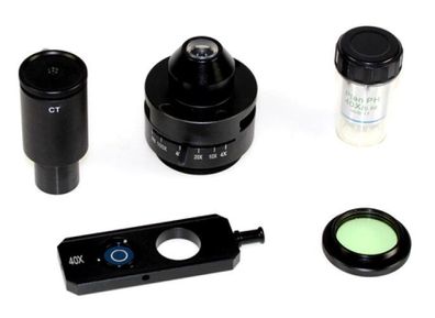 Phasenkontrasteinheit Einzeleinschub mit 8 PH-Plan-Objektiv 40× [Kern OBB-A1218]
