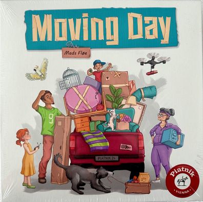 Moving Day Piatnik Familienspiel Kinderspiel Legespiel Brettspiel Kartenspiel