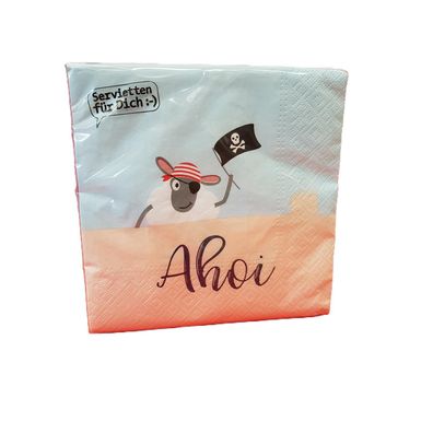 Servietten "Ahoi Schaf"
